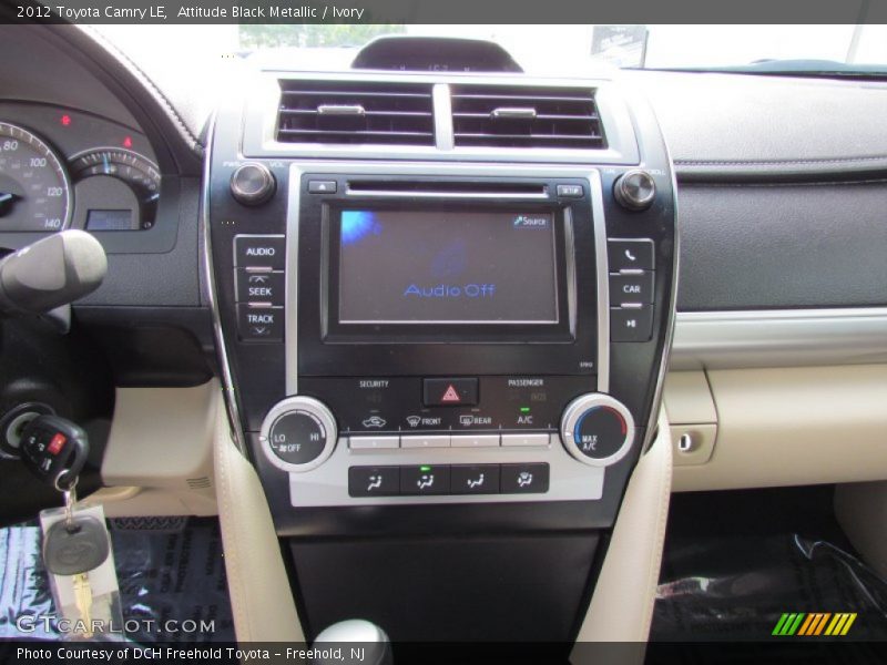 Attitude Black Metallic / Ivory 2012 Toyota Camry LE