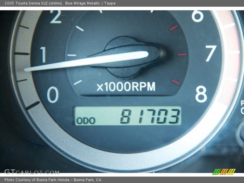 Blue Mirage Metallic / Taupe 2005 Toyota Sienna XLE Limited