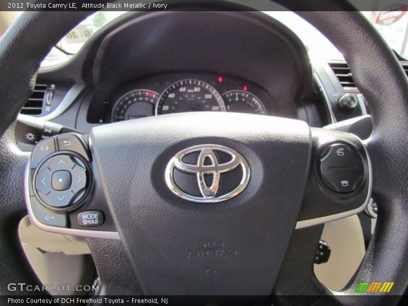 Attitude Black Metallic / Ivory 2012 Toyota Camry LE