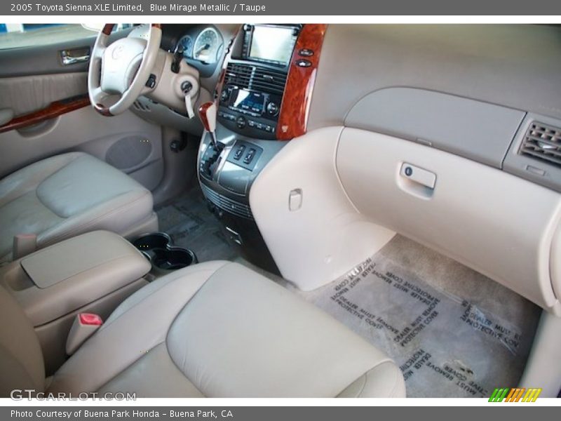 Blue Mirage Metallic / Taupe 2005 Toyota Sienna XLE Limited