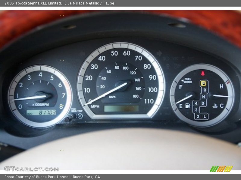 Blue Mirage Metallic / Taupe 2005 Toyota Sienna XLE Limited
