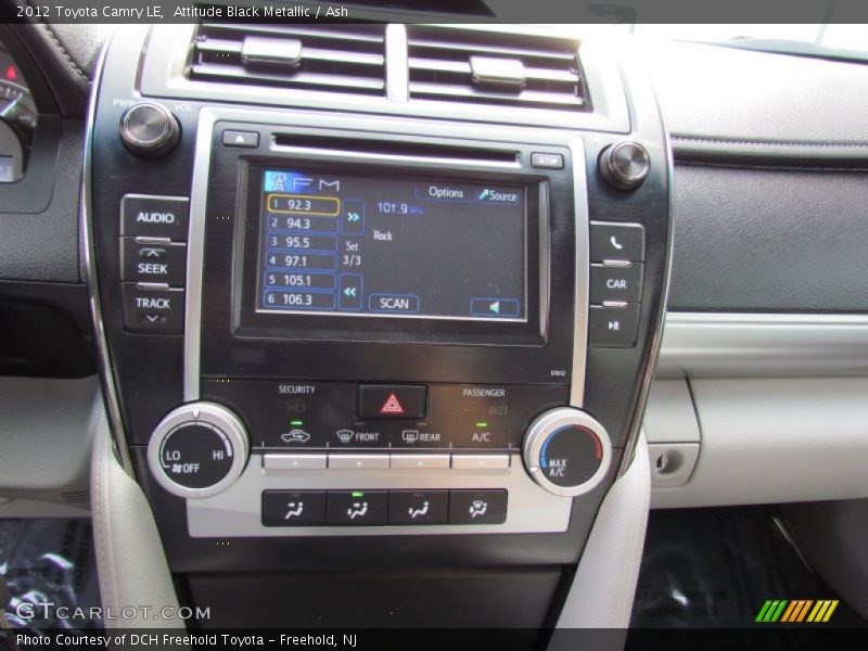 Attitude Black Metallic / Ash 2012 Toyota Camry LE