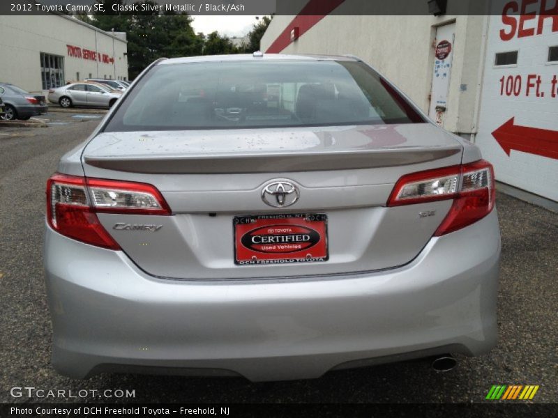 Classic Silver Metallic / Black/Ash 2012 Toyota Camry SE