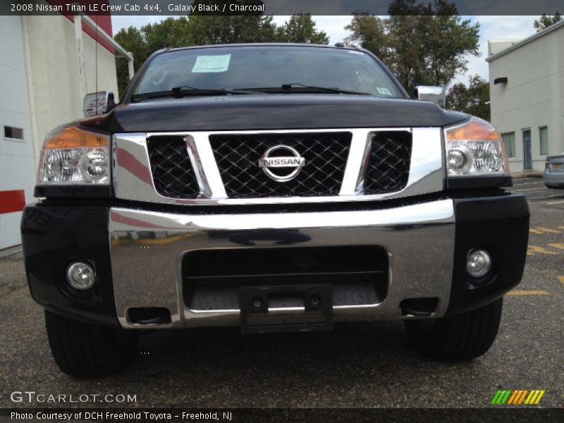 Galaxy Black / Charcoal 2008 Nissan Titan LE Crew Cab 4x4
