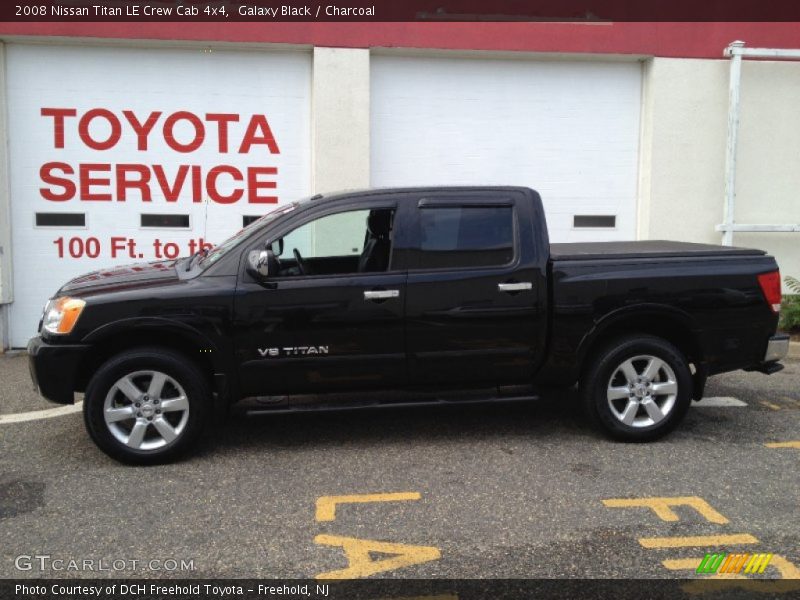 Galaxy Black / Charcoal 2008 Nissan Titan LE Crew Cab 4x4