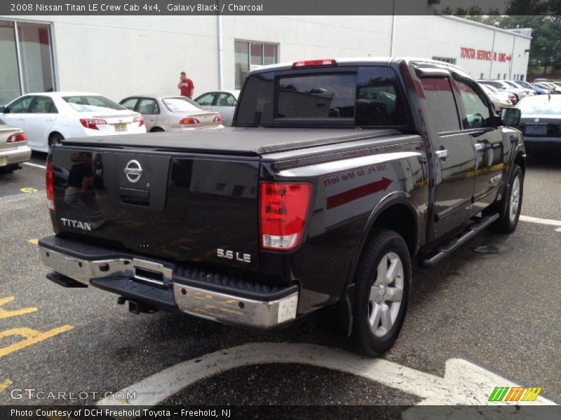 Galaxy Black / Charcoal 2008 Nissan Titan LE Crew Cab 4x4