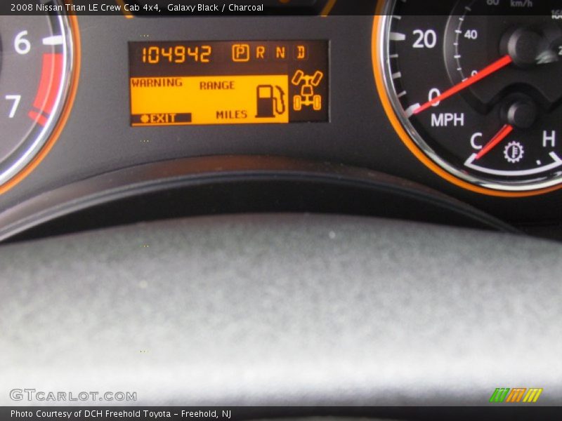 Galaxy Black / Charcoal 2008 Nissan Titan LE Crew Cab 4x4