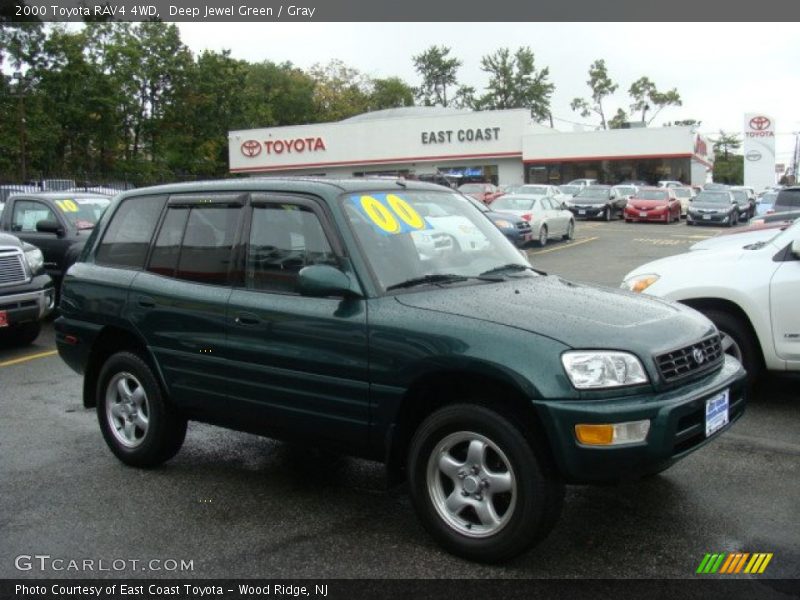 Deep Jewel Green / Gray 2000 Toyota RAV4 4WD