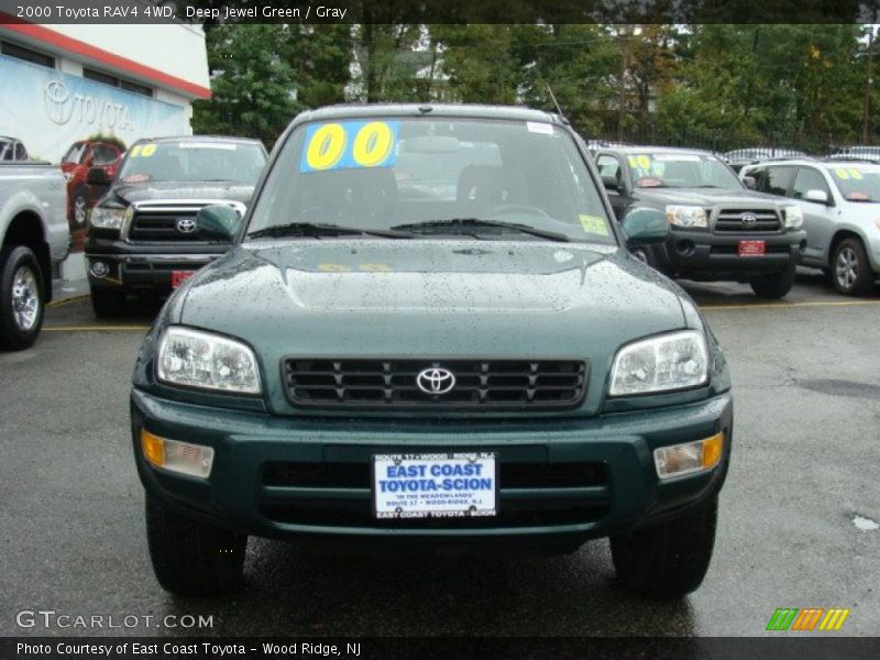 Deep Jewel Green / Gray 2000 Toyota RAV4 4WD