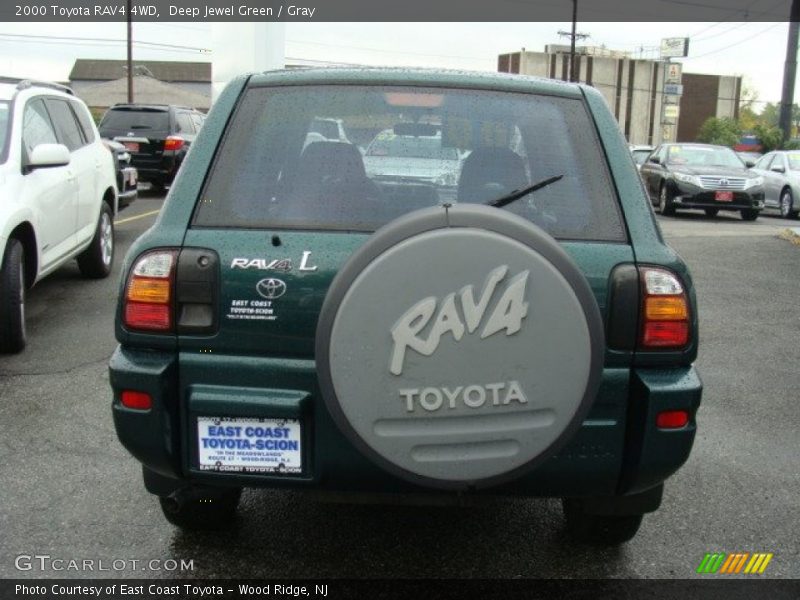 Deep Jewel Green / Gray 2000 Toyota RAV4 4WD