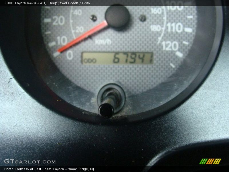 Deep Jewel Green / Gray 2000 Toyota RAV4 4WD