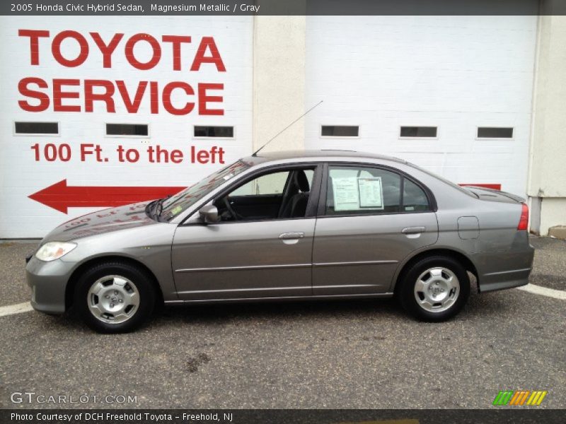 Magnesium Metallic / Gray 2005 Honda Civic Hybrid Sedan