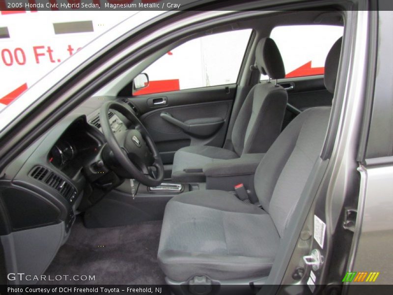 Magnesium Metallic / Gray 2005 Honda Civic Hybrid Sedan