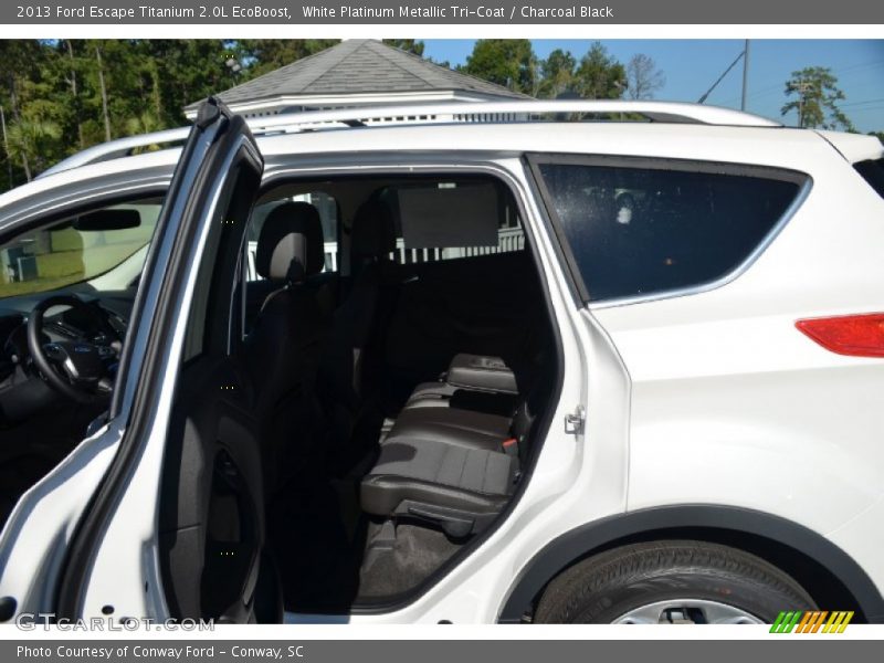 White Platinum Metallic Tri-Coat / Charcoal Black 2013 Ford Escape Titanium 2.0L EcoBoost