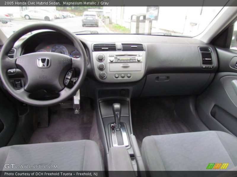 Magnesium Metallic / Gray 2005 Honda Civic Hybrid Sedan