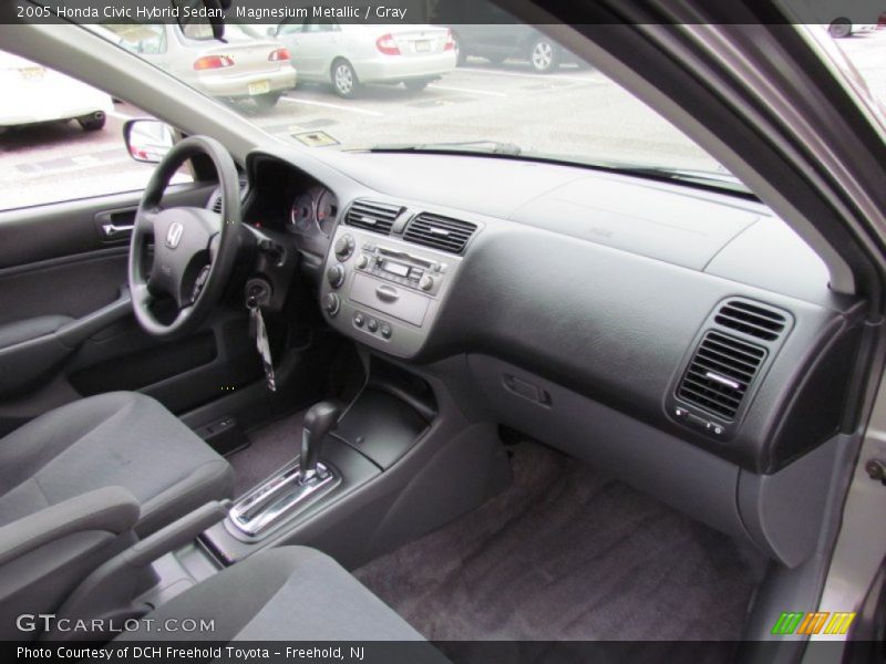 Magnesium Metallic / Gray 2005 Honda Civic Hybrid Sedan