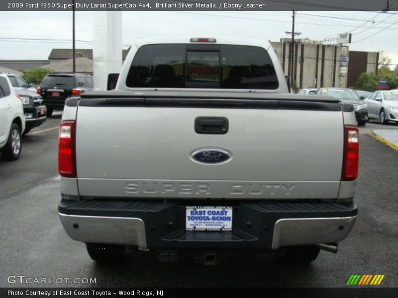 Brilliant Silver Metallic / Ebony Leather 2009 Ford F350 Super Duty Lariat SuperCab 4x4