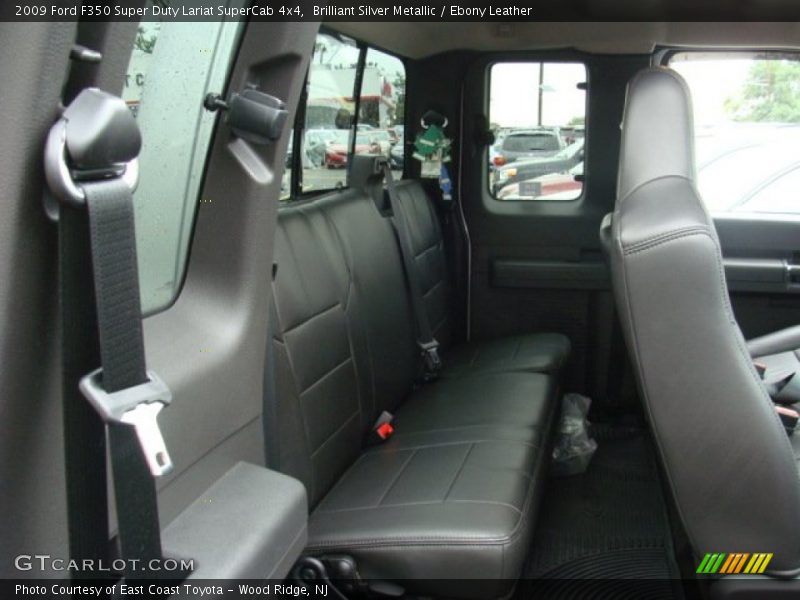 Brilliant Silver Metallic / Ebony Leather 2009 Ford F350 Super Duty Lariat SuperCab 4x4