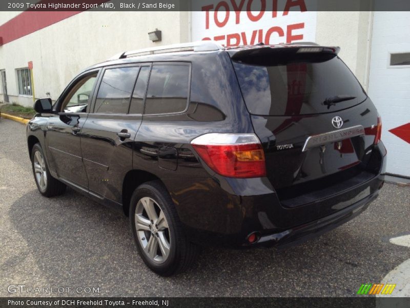 Black / Sand Beige 2009 Toyota Highlander Sport 4WD