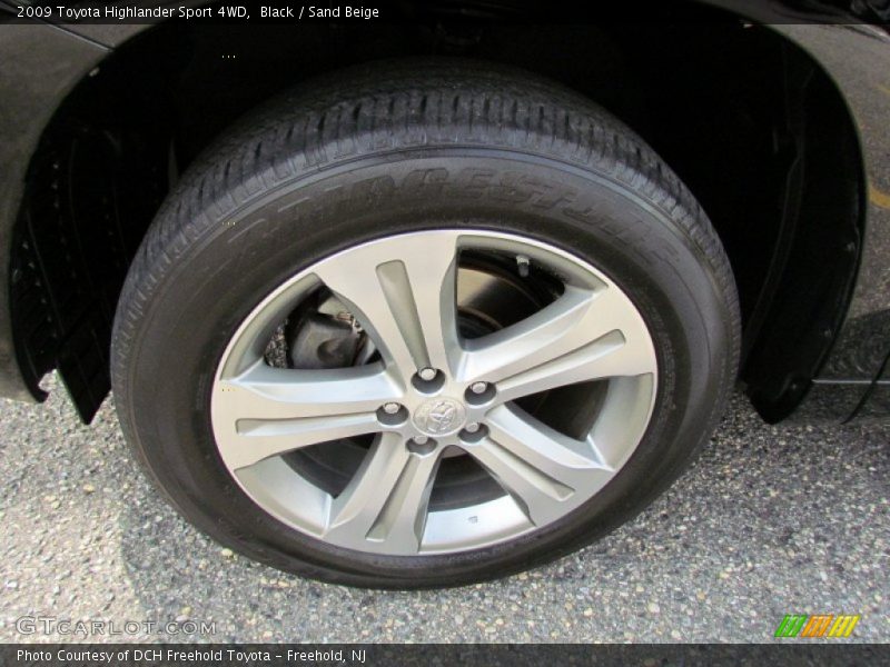 Black / Sand Beige 2009 Toyota Highlander Sport 4WD