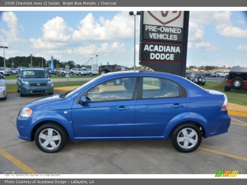 Bright Blue Metallic / Charcoal 2008 Chevrolet Aveo LS Sedan