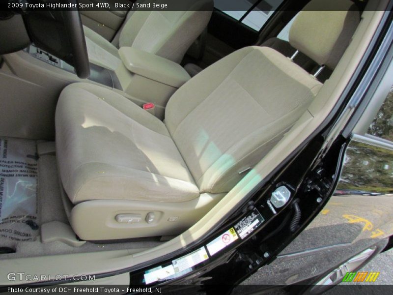 Black / Sand Beige 2009 Toyota Highlander Sport 4WD