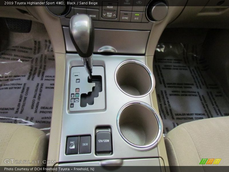 Black / Sand Beige 2009 Toyota Highlander Sport 4WD