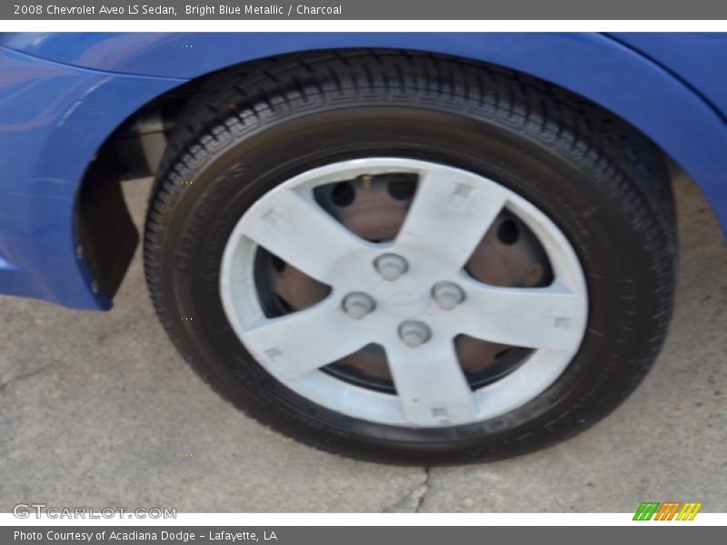 Bright Blue Metallic / Charcoal 2008 Chevrolet Aveo LS Sedan