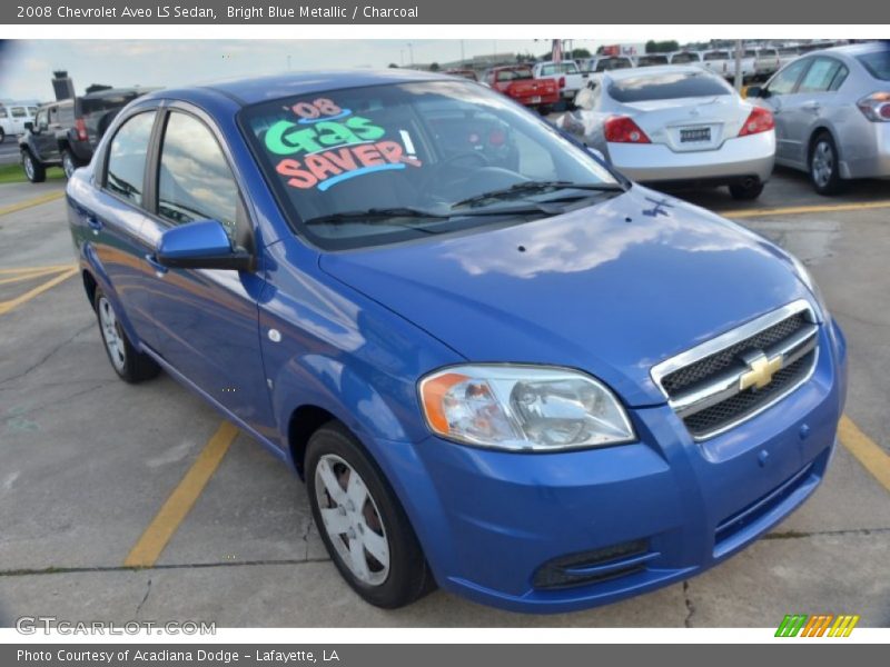 Bright Blue Metallic / Charcoal 2008 Chevrolet Aveo LS Sedan