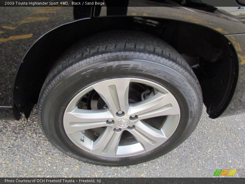 Black / Sand Beige 2009 Toyota Highlander Sport 4WD