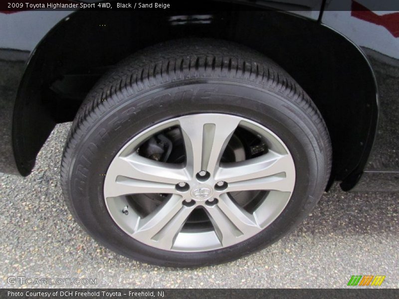 Black / Sand Beige 2009 Toyota Highlander Sport 4WD