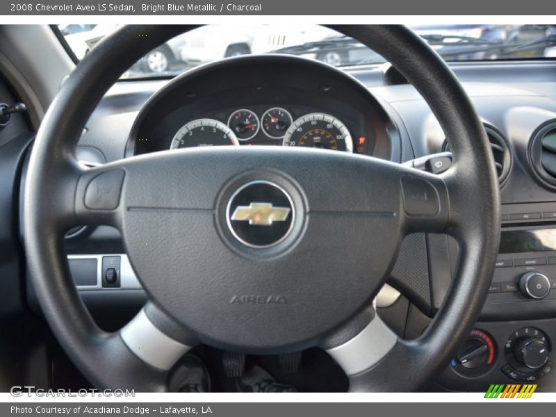 Bright Blue Metallic / Charcoal 2008 Chevrolet Aveo LS Sedan