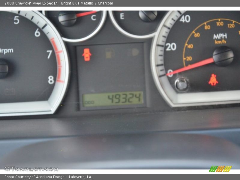 Bright Blue Metallic / Charcoal 2008 Chevrolet Aveo LS Sedan