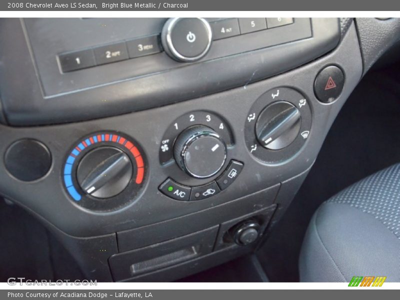 Bright Blue Metallic / Charcoal 2008 Chevrolet Aveo LS Sedan