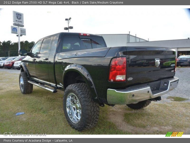 Black / Dark Slate/Medium Graystone 2012 Dodge Ram 2500 HD SLT Mega Cab 4x4