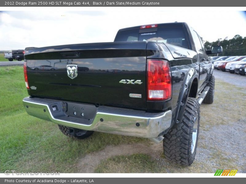 Black / Dark Slate/Medium Graystone 2012 Dodge Ram 2500 HD SLT Mega Cab 4x4