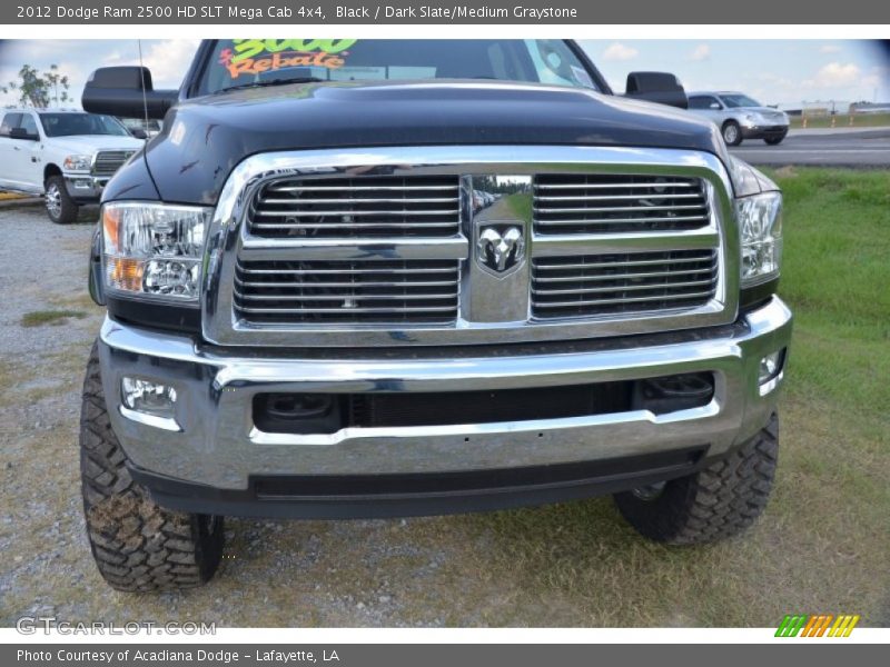 Black / Dark Slate/Medium Graystone 2012 Dodge Ram 2500 HD SLT Mega Cab 4x4