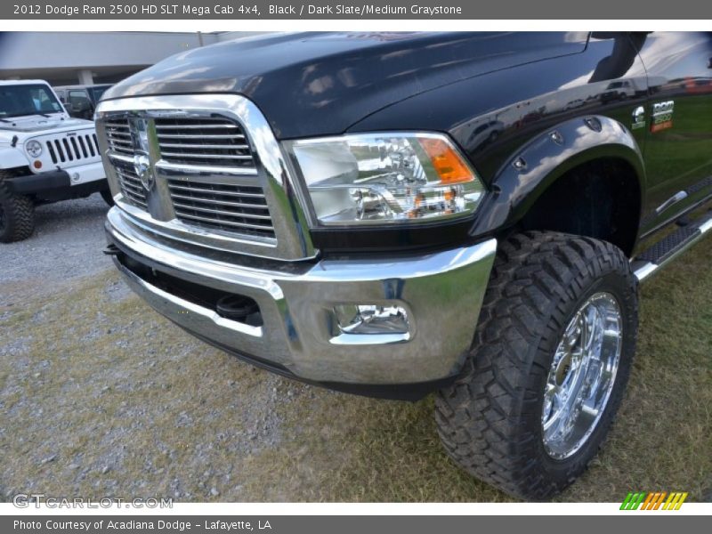 Black / Dark Slate/Medium Graystone 2012 Dodge Ram 2500 HD SLT Mega Cab 4x4