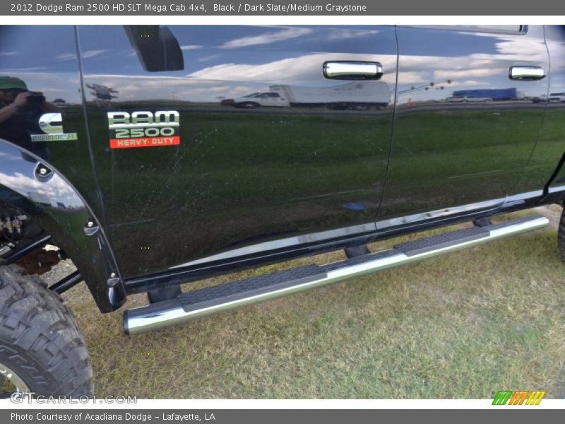 Black / Dark Slate/Medium Graystone 2012 Dodge Ram 2500 HD SLT Mega Cab 4x4