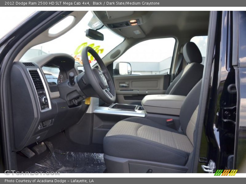 Black / Dark Slate/Medium Graystone 2012 Dodge Ram 2500 HD SLT Mega Cab 4x4