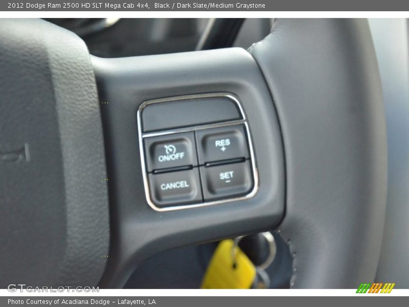 Black / Dark Slate/Medium Graystone 2012 Dodge Ram 2500 HD SLT Mega Cab 4x4
