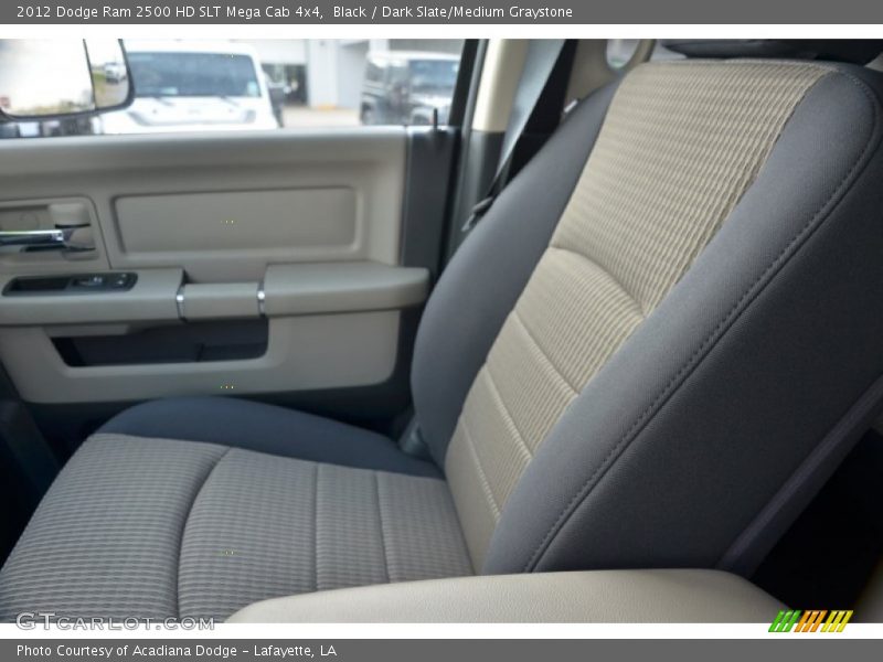 Black / Dark Slate/Medium Graystone 2012 Dodge Ram 2500 HD SLT Mega Cab 4x4