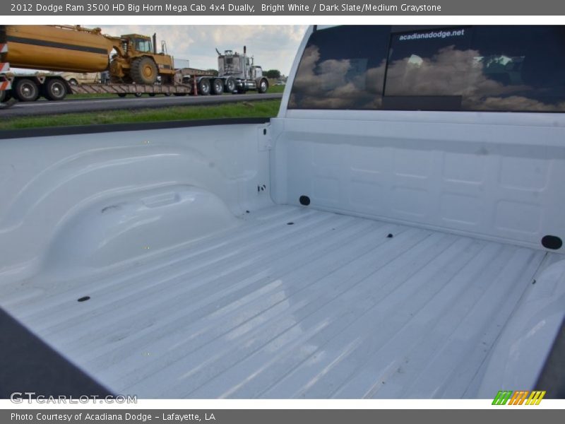 Bright White / Dark Slate/Medium Graystone 2012 Dodge Ram 3500 HD Big Horn Mega Cab 4x4 Dually