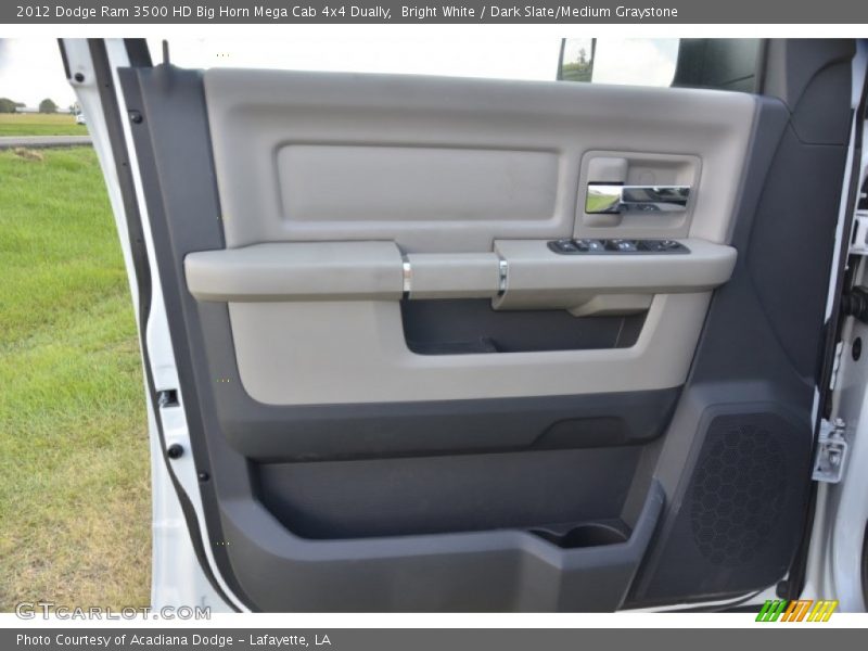 Bright White / Dark Slate/Medium Graystone 2012 Dodge Ram 3500 HD Big Horn Mega Cab 4x4 Dually