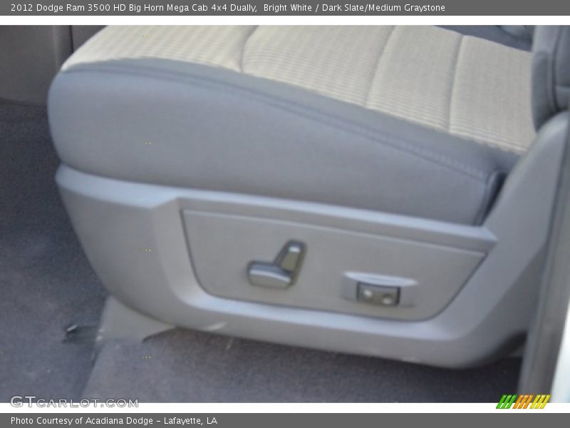 Bright White / Dark Slate/Medium Graystone 2012 Dodge Ram 3500 HD Big Horn Mega Cab 4x4 Dually