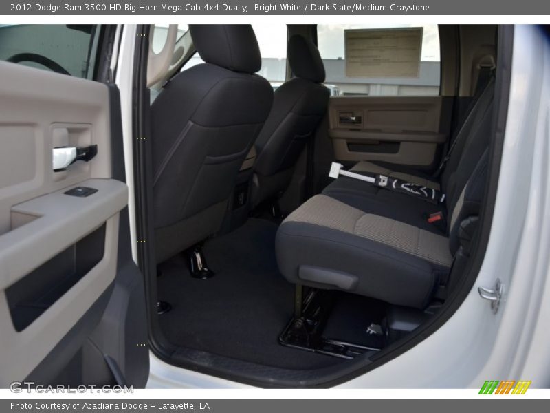 Bright White / Dark Slate/Medium Graystone 2012 Dodge Ram 3500 HD Big Horn Mega Cab 4x4 Dually