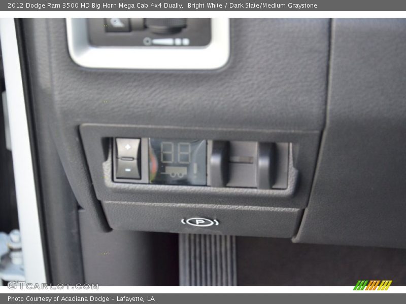 Bright White / Dark Slate/Medium Graystone 2012 Dodge Ram 3500 HD Big Horn Mega Cab 4x4 Dually