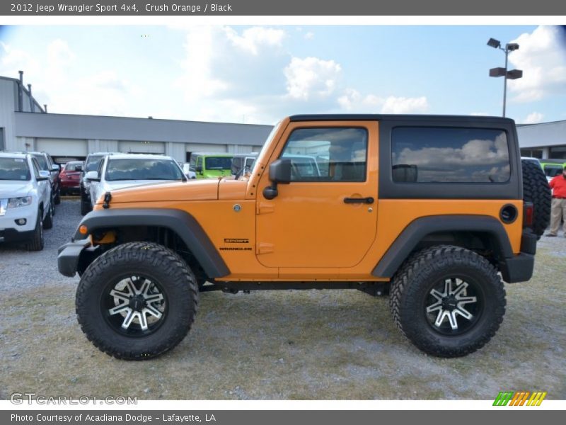 Crush Orange / Black 2012 Jeep Wrangler Sport 4x4