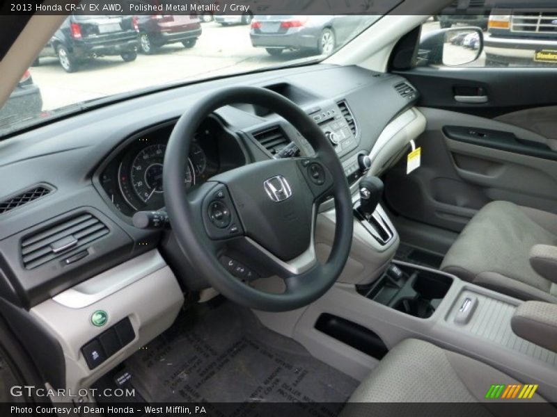 Polished Metal Metallic / Gray 2013 Honda CR-V EX AWD