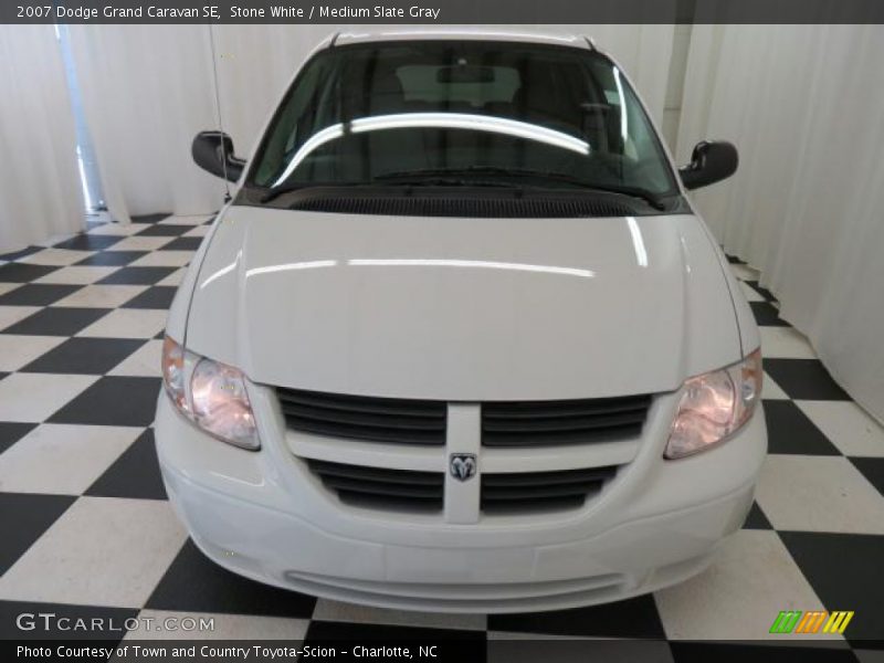 Stone White / Medium Slate Gray 2007 Dodge Grand Caravan SE